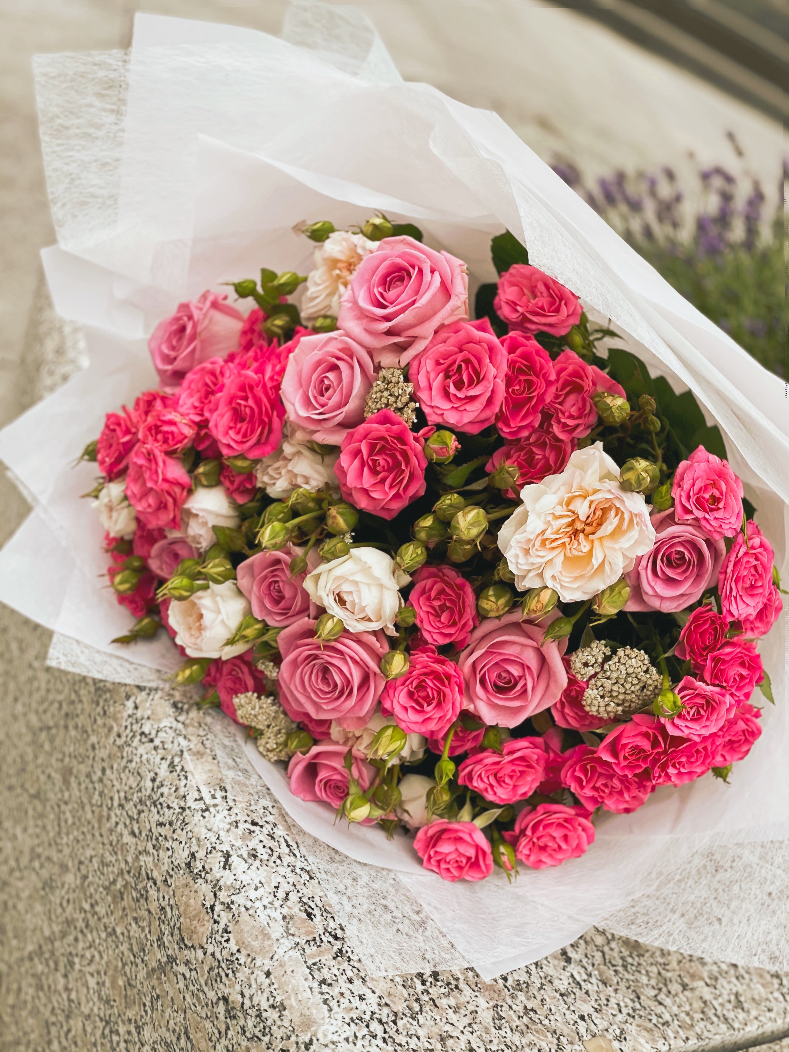 Buchet de trandafiri de grădină &minirose