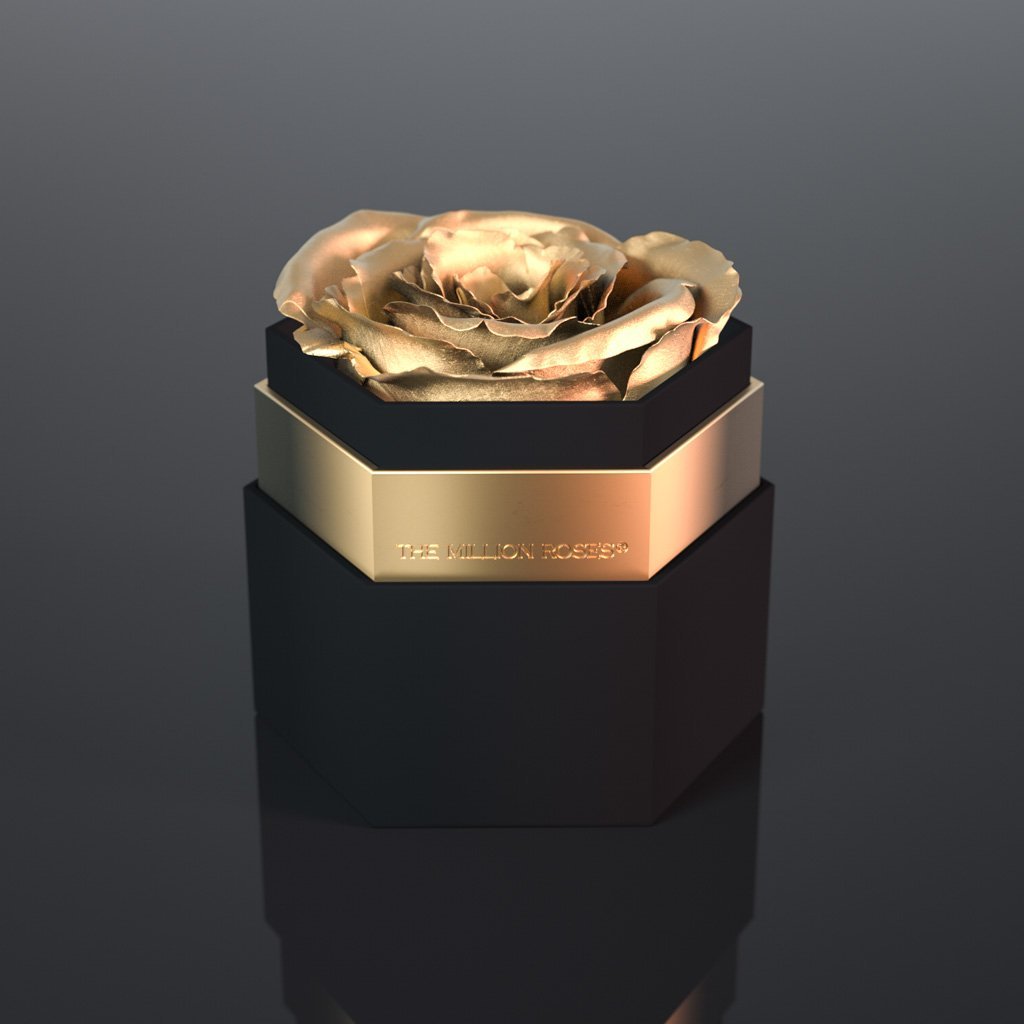 One in a Million  - Trandafir criogenat auriu