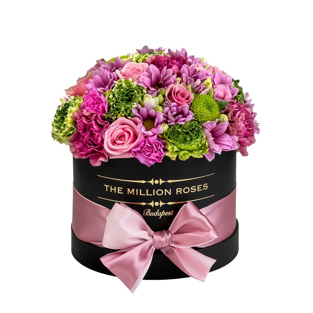 Aranjament de flori mixte in cutie-Colectia de vară