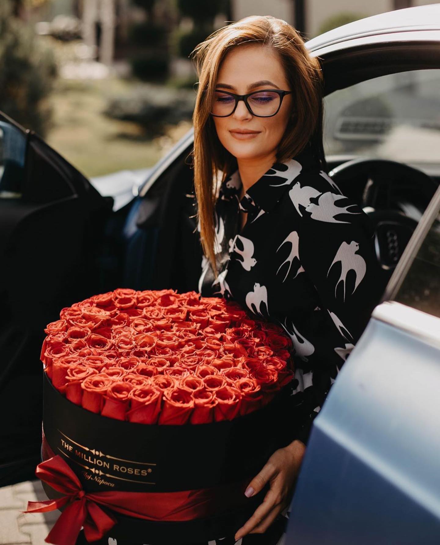 101 de trandafiri naturali roșii - Cutie gigantă