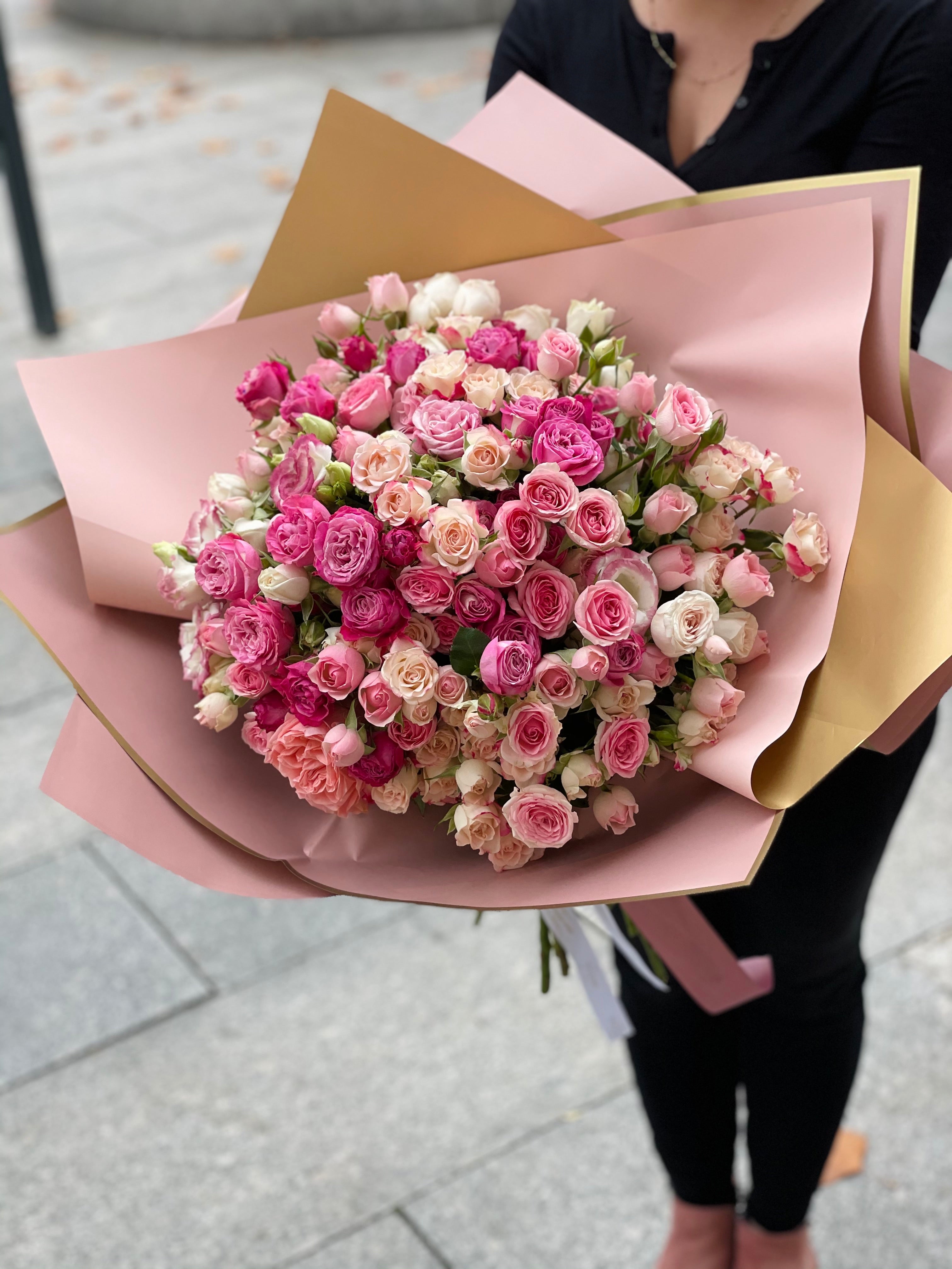 Buchet de trandafiri minirose -Princess