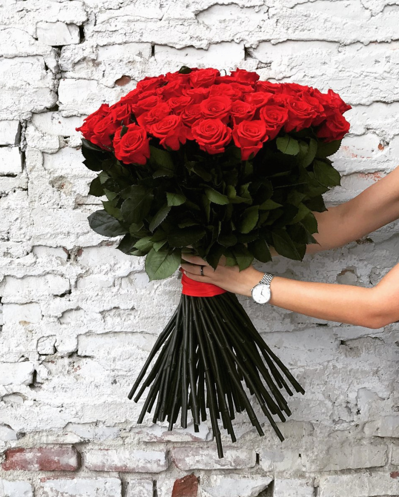 Buchet de trandafiri naturali rosii - O iubire eterna