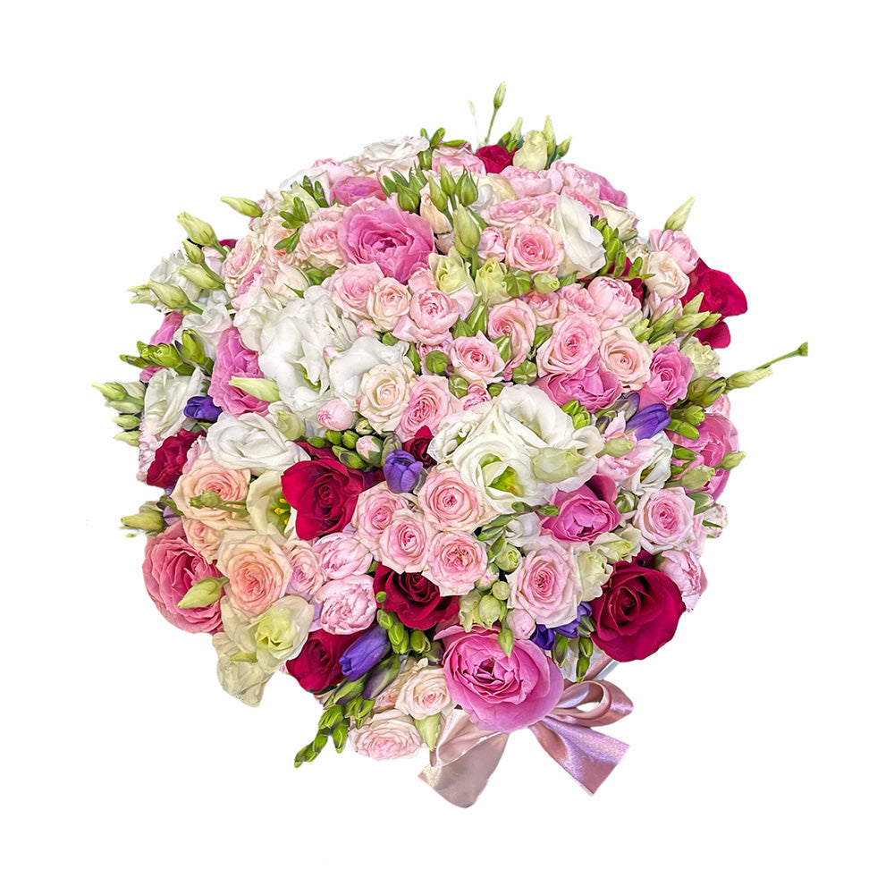 FLORI MIXTE IN CUTIE MEDIE - COLECTIA PINK