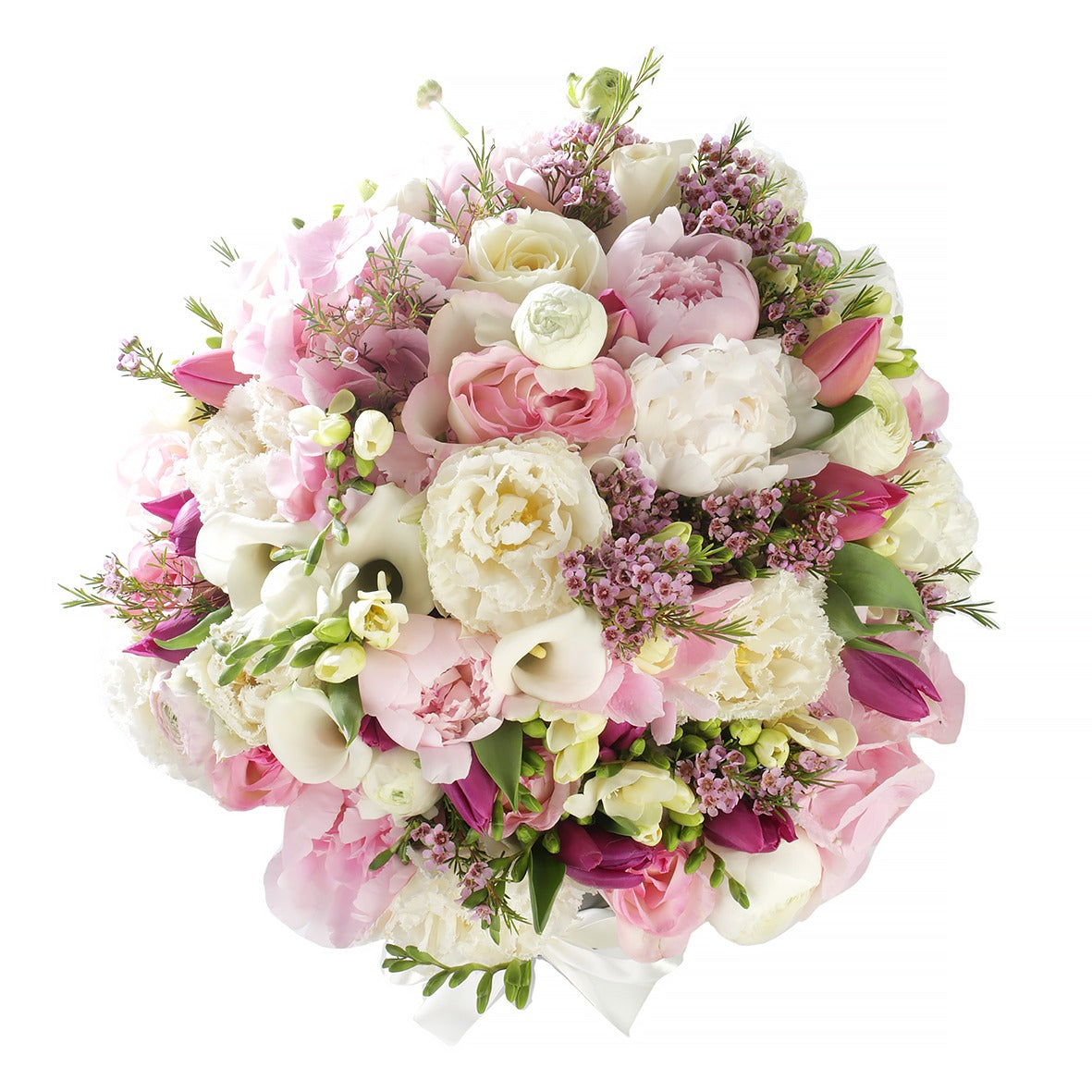 Aranjament din flori mixte in cutie