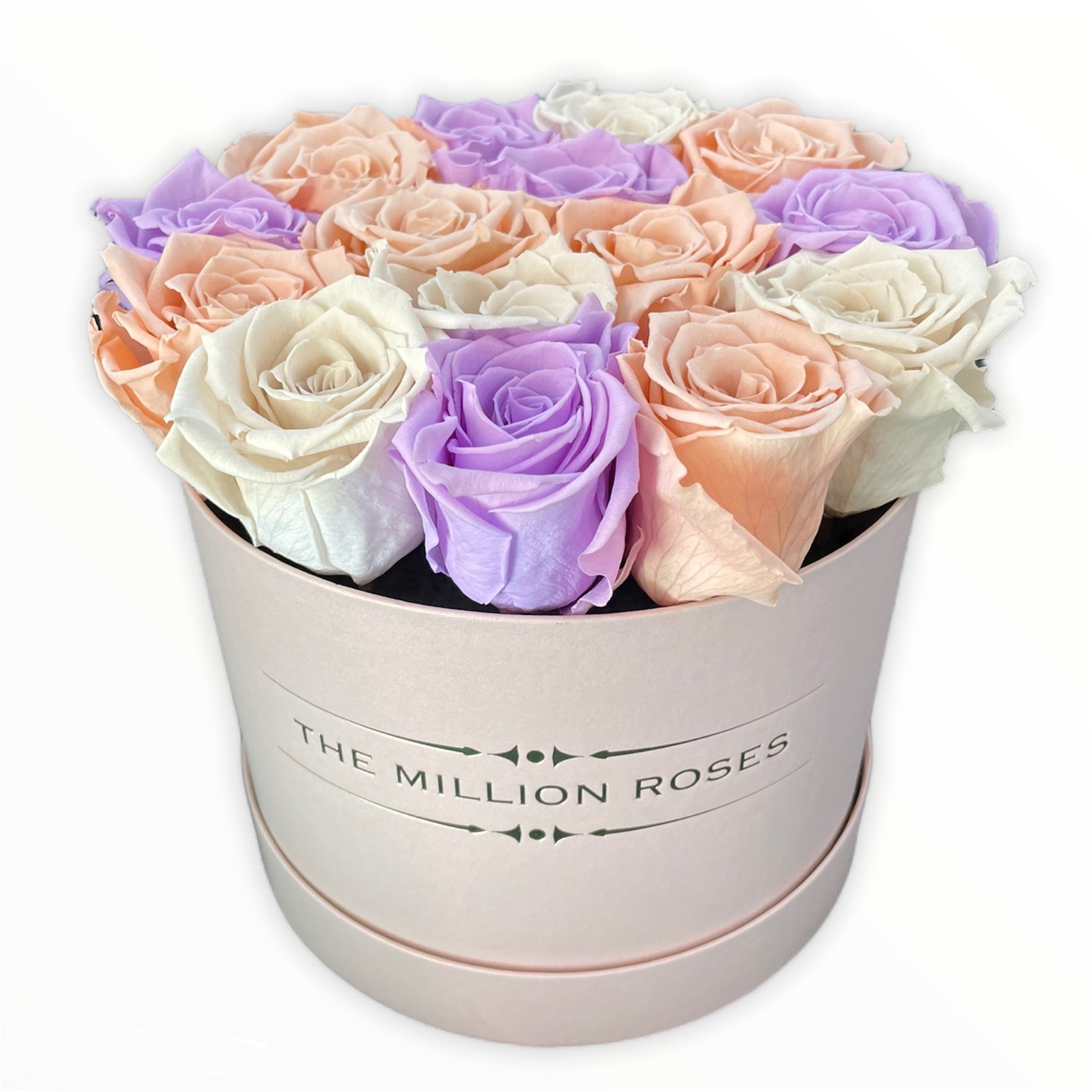 Trandafiri criogenati in cutie mica -Princess