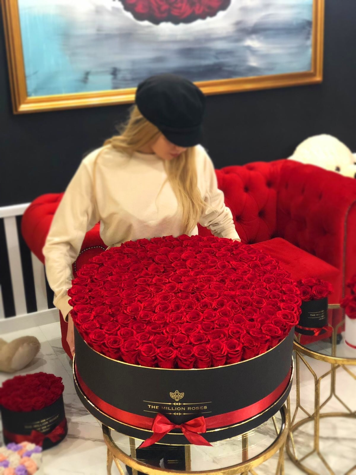 251 Fire de trandafiri roșii naturali - The Million Luxury