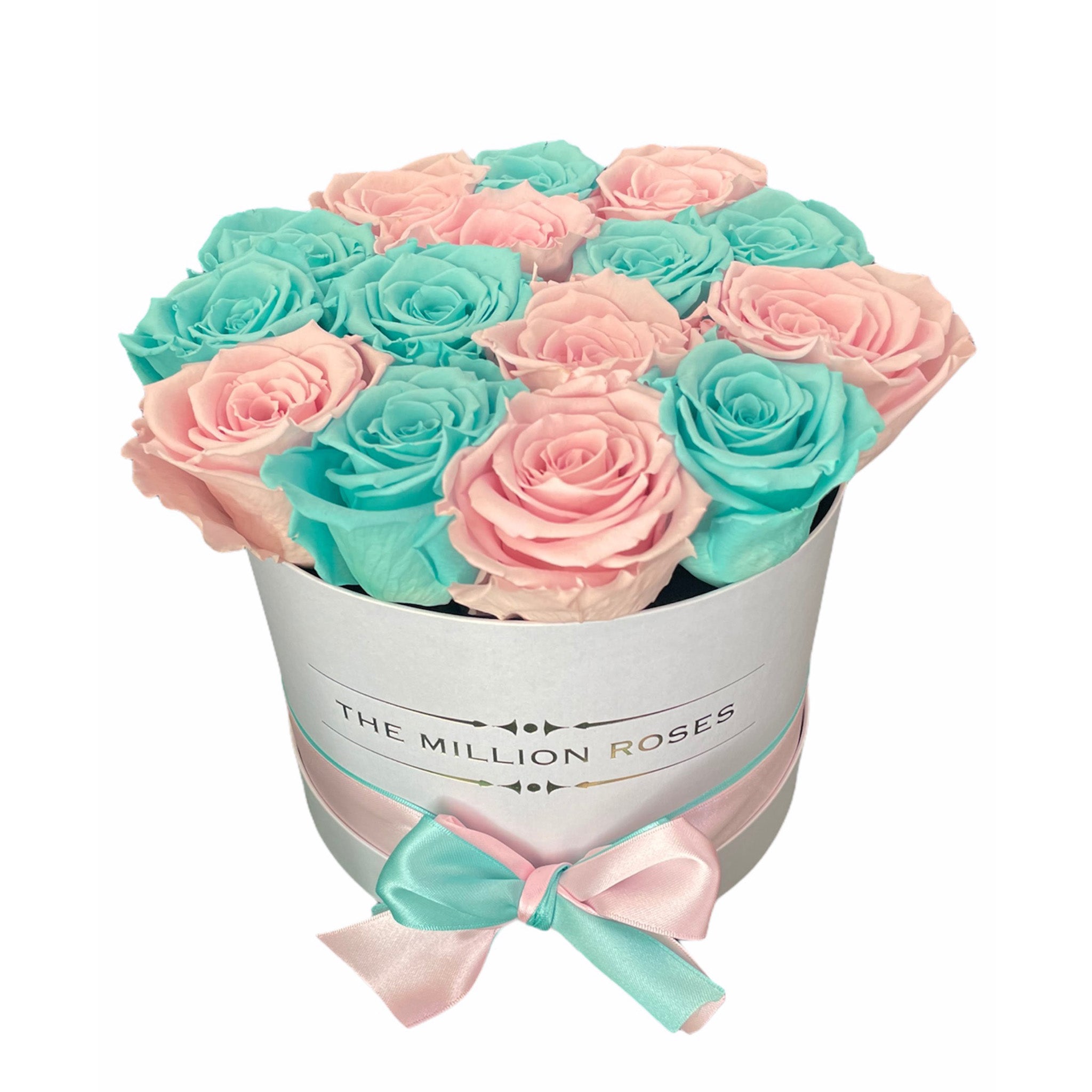 Candy Collection - Trandafiri Criogenați Roz & Tiffany in cutie mică